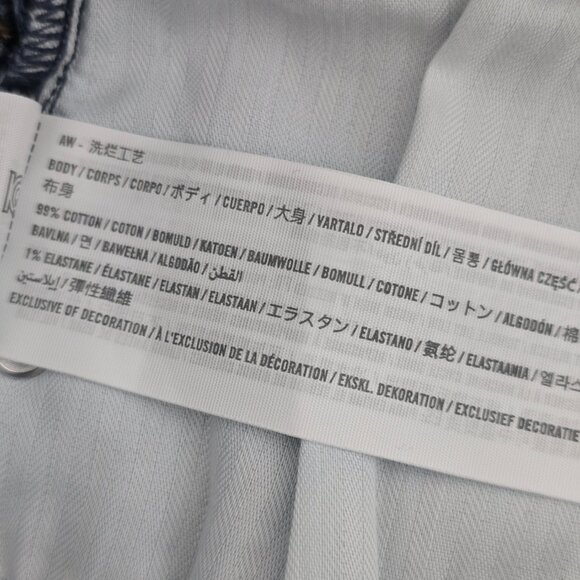 NWT Abercrombie & Fitch High Rise Skinny Jeans Y2K Size 28 Blue - Picture 6 of 8